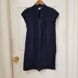 Joe Fresh navy shirt dress xs